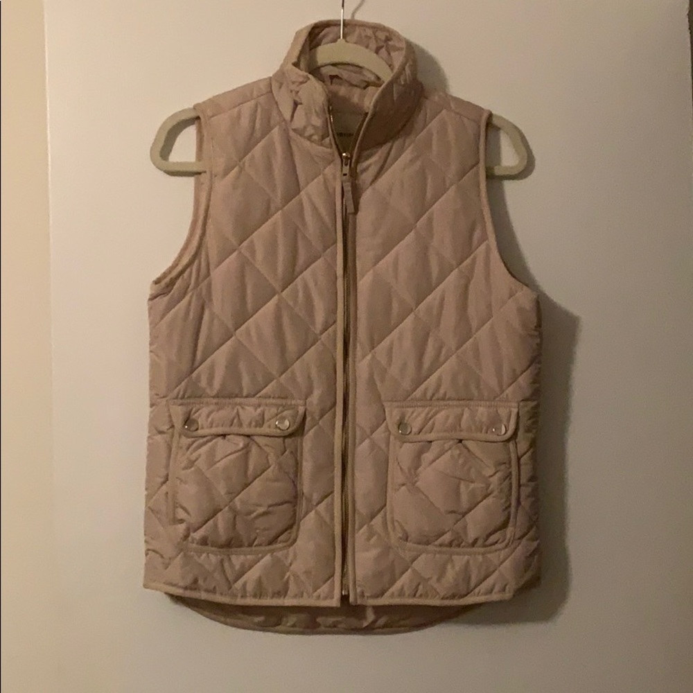 Tan Quilted Vest